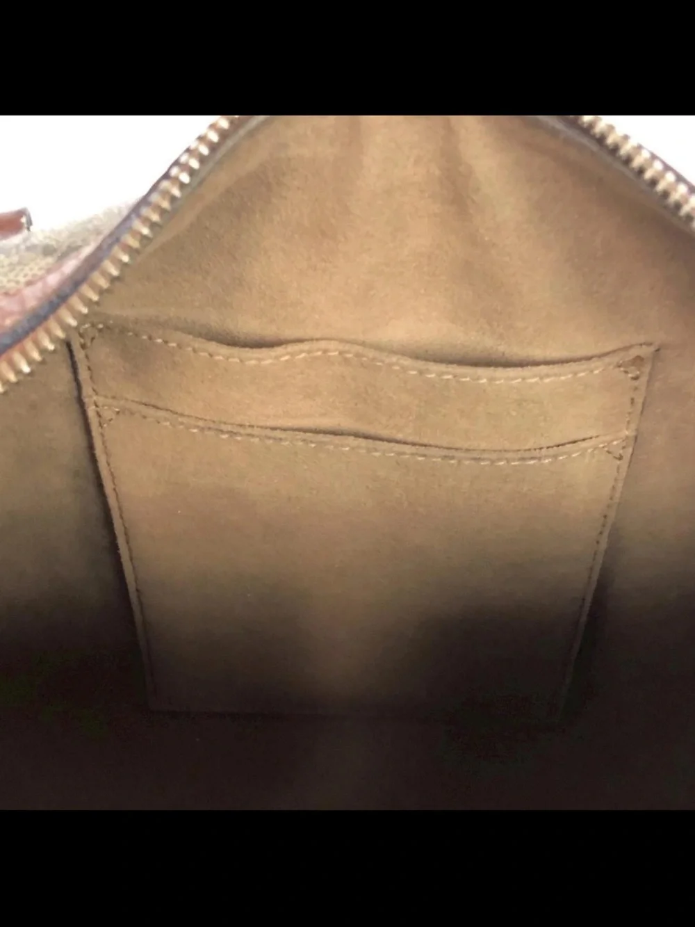 Gucci Beige GG Canvas Satchel with Brown Leather Trim